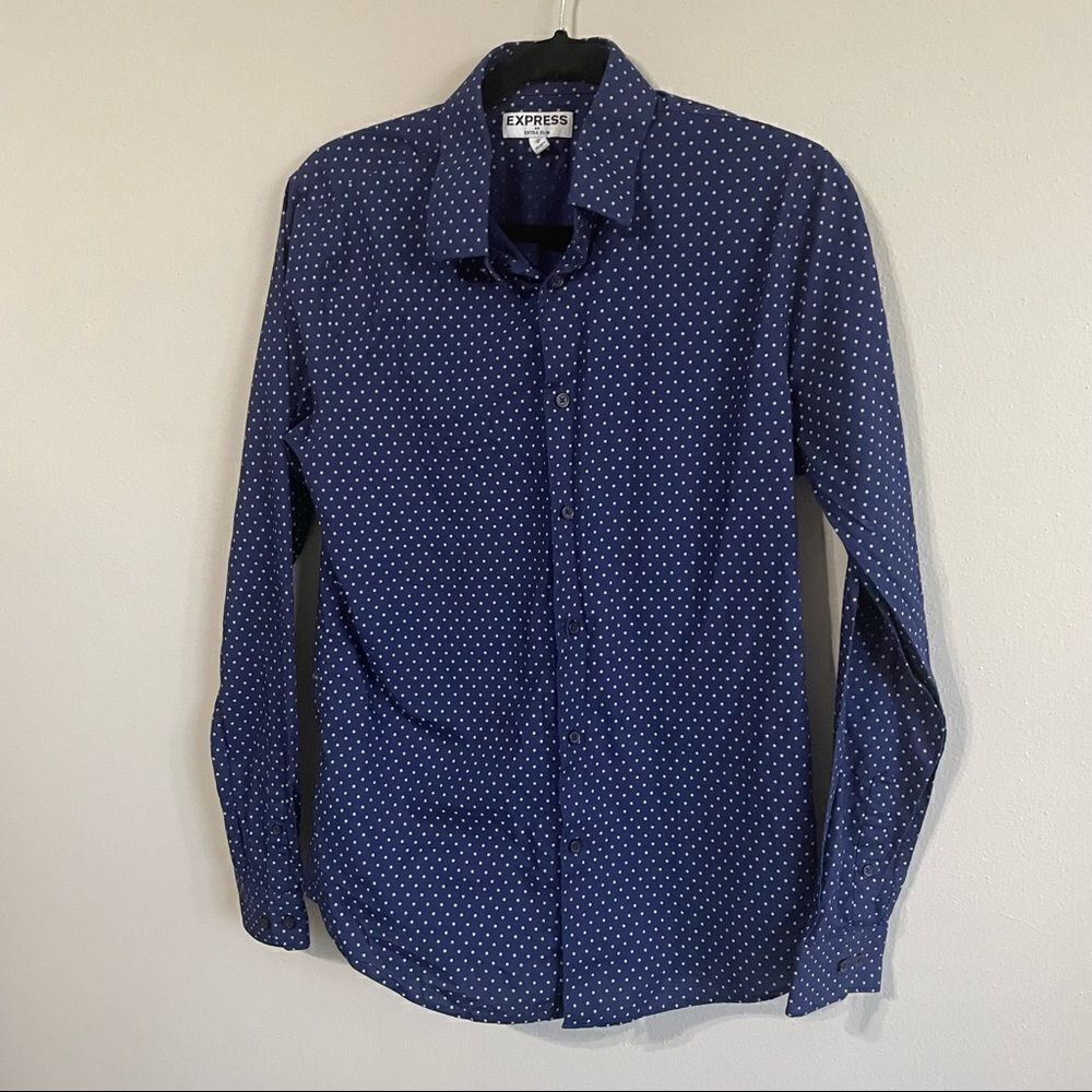 Express Extra Slim, Micro Dot Express Button Down… - image 3